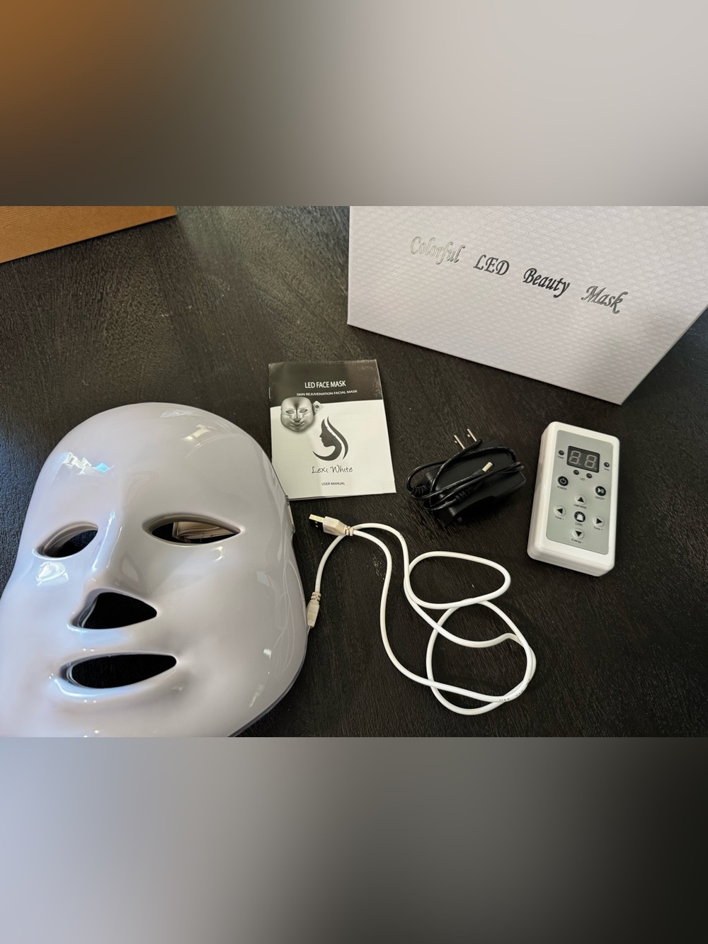 LED Face Mask Color Therapy Skincare Mask – Complete Set